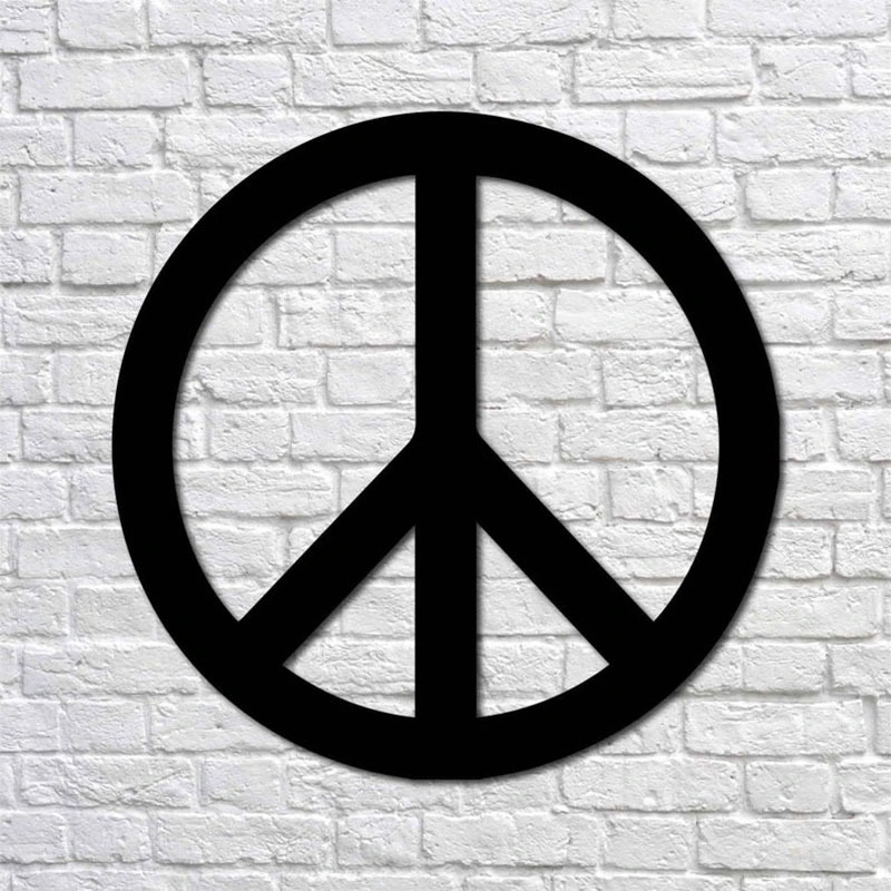 Decorative Wall Wrought Iron Peace Metal Wall Art